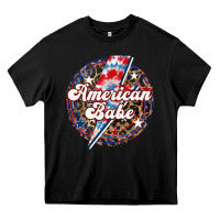 Black Western American Babe Patriotic Heavy Core Tee - LillyAllenDesigns