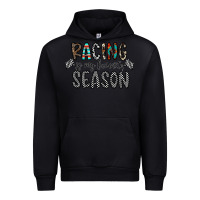 Black Racing Is My Favorite Season Urban Hoodie - CowhideDigitalArt