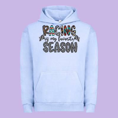 Racing Is My Favorite Season Urban Hoodie Designed By Cowhidedigitalart