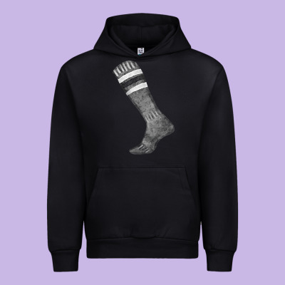 Black Sock Fa Element Urban Hoodie Designed By Fadigitalartstudio