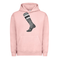 Pigment Salmon black sock fa element Urban Hoodie - FaDigitalArtStudio