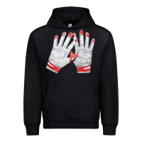 Black batting gloves Urban Hoodie - FaDigitalArtStudio