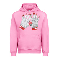 Fuchsia Pink batting gloves Urban Hoodie - FaDigitalArtStudio