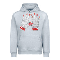 Heather Grey batting gloves Urban Hoodie - FaDigitalArtStudio