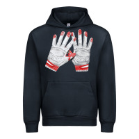 Navy batting gloves Urban Hoodie - FaDigitalArtStudio