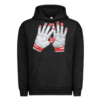 Pigment Black batting gloves Urban Hoodie - FaDigitalArtStudio