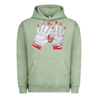 Pigment Oil Green batting gloves Urban Hoodie - FaDigitalArtStudio