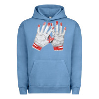 Pigment Pebble Blue batting gloves Urban Hoodie - FaDigitalArtStudio