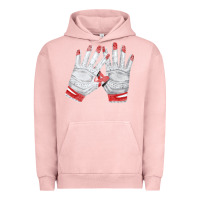 Pigment Salmon batting gloves Urban Hoodie - FaDigitalArtStudio