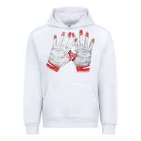 White batting gloves Urban Hoodie - FaDigitalArtStudio