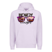 Lilac howdy cowgirl Premium Hoodie - SublimationCraftShop