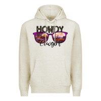 Oatmeal Heather howdy cowgirl Premium Hoodie - SublimationCraftShop