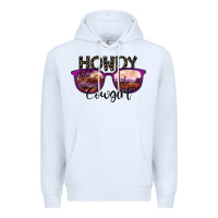 White howdy cowgirl Premium Hoodie - SublimationCraftShop