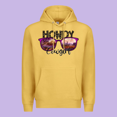 Howdy Cowgirl Premium Hoodie Designed By Sublimationcraftshop