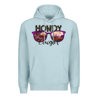 Blue Mist howdy cowgirl Premium Hoodie - SublimationCraftShop