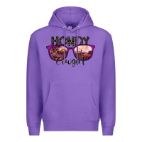 Purple howdy cowgirl Premium Hoodie - SublimationCraftShop