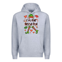 Heather Grey im the sexy elf Premium Hoodie - FaDigitalArtStudio
