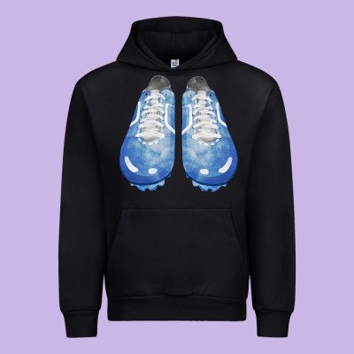 Blue Cleats Fa Element Urban Hoodie Designed By Fadigitalartstudio