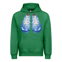 Emerald blue cleats fa element Urban Hoodie - FaDigitalArtStudio