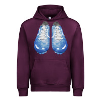 Mauve Wine blue cleats fa element Urban Hoodie - FaDigitalArtStudio