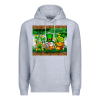 Heather Grey St. Patrick's Day gnomies tumbler St. Patricks Day Premium Hoodie - Neo Western