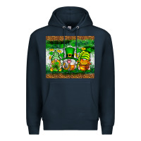 Navy St. Patrick's Day gnomies tumbler St. Patricks Day Premium Hoodie - Neo Western