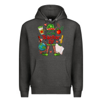 Charcoal Heather im the teacher elf Premium Hoodie - FaDigitalArtStudio