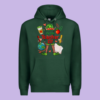 Im The Teacher Elf Premium Hoodie Designed By Fadigitalartstudio