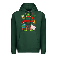 Sports Green im the teacher elf Premium Hoodie - FaDigitalArtStudio