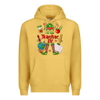 Antique Gold im the teacher elf Premium Hoodie - FaDigitalArtStudio