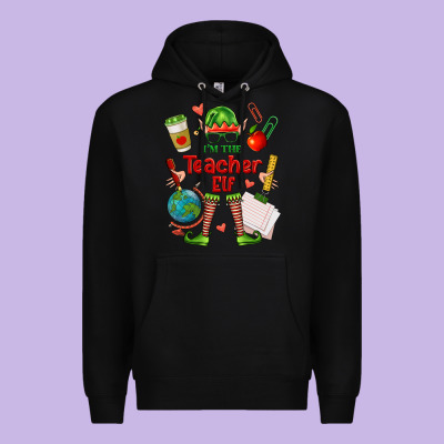 Im The Teacher Elf Premium Hoodie Designed By Fadigitalartstudio