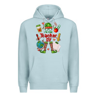 Blue Mist im the teacher elf Premium Hoodie - FaDigitalArtStudio
