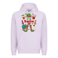 Lilac im the teacher elf Premium Hoodie - FaDigitalArtStudio