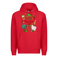 Red im the teacher elf Premium Hoodie - FaDigitalArtStudio