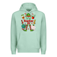 Seafoam im the teacher elf Premium Hoodie - FaDigitalArtStudio