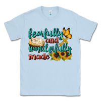 Dusty Blue Fearfully And Wonderfully Made Classic Tee - BundleAndBundleShop