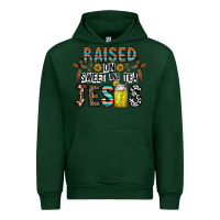 Forest Green raised on sweet and tea jesus Urban Hoodie - CowhideDigitalArt