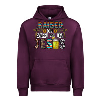 Mauve Wine raised on sweet and tea jesus Urban Hoodie - CowhideDigitalArt