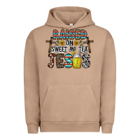 Pigment Burro raised on sweet and tea jesus Urban Hoodie - CowhideDigitalArt