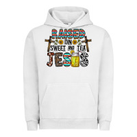 Pigment Lunar Rock raised on sweet and tea jesus Urban Hoodie - CowhideDigitalArt