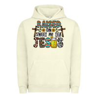Pigment Pistachio raised on sweet and tea jesus Urban Hoodie - CowhideDigitalArt