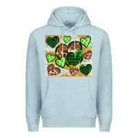 Blue Mist St. Patrick's Day hearts tumbler Premium Hoodie - Neo Western