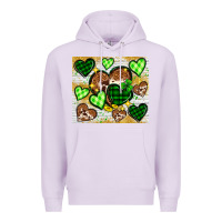 Lilac St. Patrick's Day hearts tumbler Premium Hoodie - Neo Western
