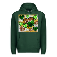 Sports Green St. Patrick's Day hearts tumbler Premium Hoodie - Neo Western