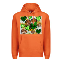 Carrot St. Patrick's Day hearts tumbler Premium Hoodie - Neo Western
