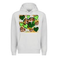 Dove Grey St. Patrick's Day hearts tumbler Premium Hoodie - Neo Western