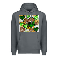 Rock St. Patrick's Day hearts tumbler Premium Hoodie - Neo Western