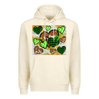 Sandshell St. Patrick's Day hearts tumbler Premium Hoodie - Neo Western