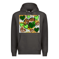 Smoke St. Patrick's Day hearts tumbler Premium Hoodie - Neo Western