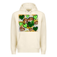 Tofu St. Patrick's Day hearts tumbler Premium Hoodie - Neo Western
